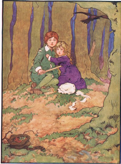 そして、彼らは暗い夜を見て、彼らを座らせて泣いた、1930年代 作： Frank Adams